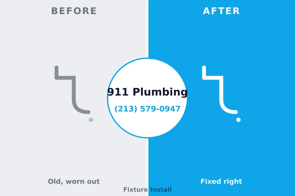 Before and after: plumbing repair Hazel Dell, WA